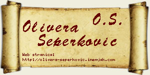 Olivera Šeperković vizit kartica